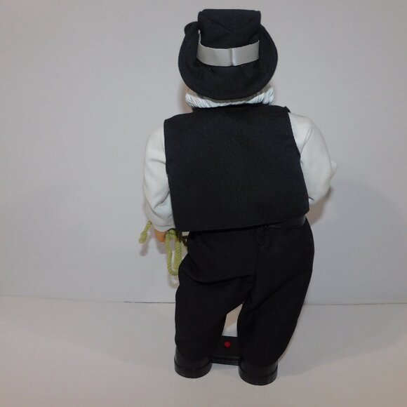 Gemmy 15" Animated Dancing Musical Christmas Cowboy Santa Claus with Lasso - Picture 9 of 10